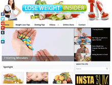 Tablet Screenshot of loseweightinsider.com